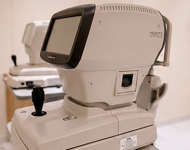 Huvitz auto kerato-refractometer — diagnostic equipment at iNetra, Janak Puri